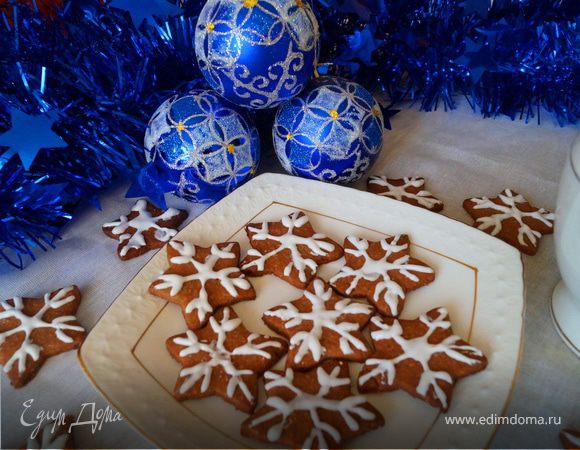 Печенье "Снежинки" в подарок друзьям и близким к Новому году