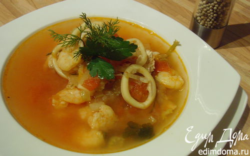 Рецепт Рыбный суп буйабес