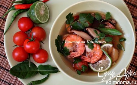 Рецепт Тайский суп "Том Ям"