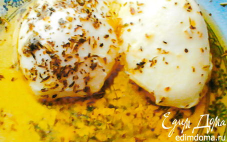 Рецепт Яйца-пашот с простым соусом из трав и масла