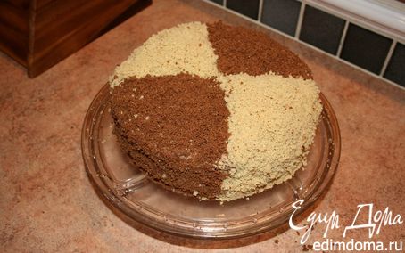 Рецепт Нежный бисквитный торт "Кудряш"