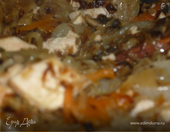 Квашеная капуста тушеная на сковороде — оригинальный рецепт с фото