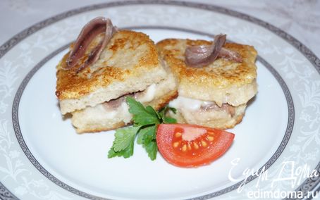 Рецепт Сэндвич с моцареллой ("Mozzarella in carrozza")