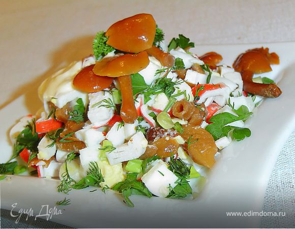 Салат из крабовых палочек с сельдереем, пошаговый рецепт с фото от автора надин