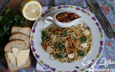 Рецепт Спагетти "весенние" с овощами