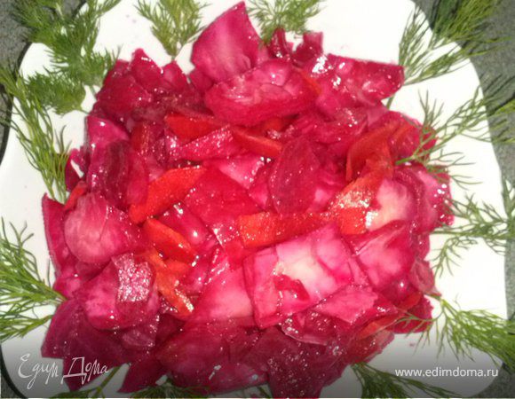 Розовая капуста: рецепт, который я берегу для весны, когда хочется витаминного и остренького