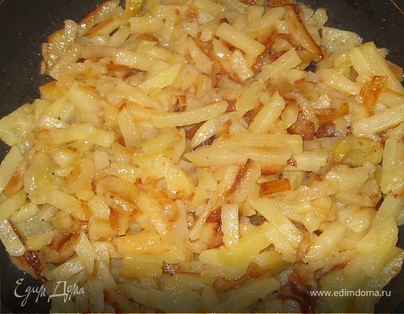 Жареная картошка - 10 вкусных рецептов! - Вкусный дом - пошаговые рецепты с фото