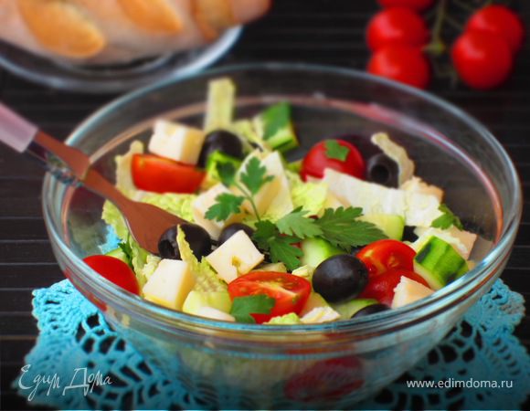 Рецепты салатов с маслинами
