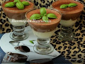 Шоколадный десерт с базиликом для Наташи Biondina