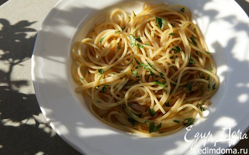 Рецепт Спагетти с луком и анчоусами