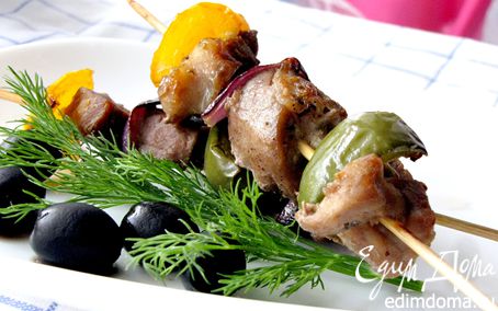 Рецепт Сувлаки из свинины (греческий шашлык)