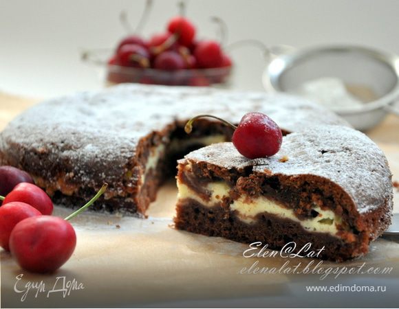 Вишнёвый пирог с шоколадом рецепт с фото, как приготовить на sunnyhair.ru