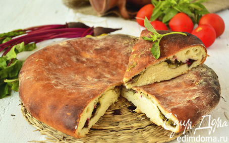 Рецепт Цахараджин - осетинские пироги со свекольными листьями и сыром
