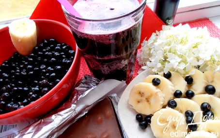 Рецепт Черничный коктейль с бальзамом "Пятница!!!" ("Прохладительные напитки")