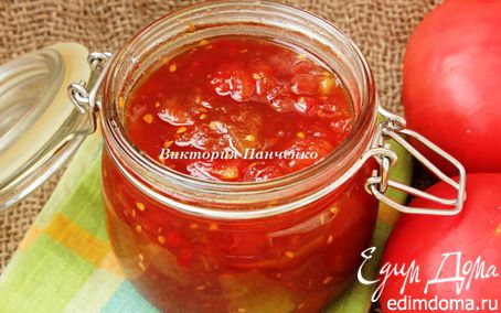 Рецепт Пряный томатно-яблочный джем