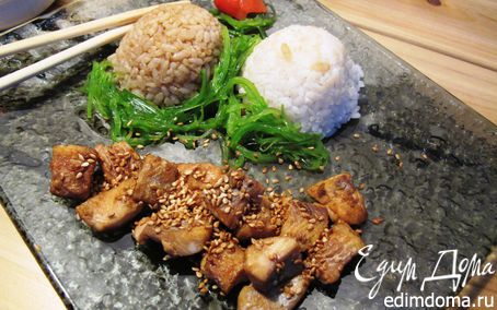 Рецепт Лосось с рисом "Гохан" ("Неделя японской кухни")