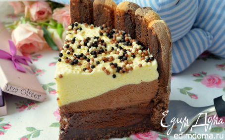 Рецепт Шоколадный торт из трех муссов "Варенька"