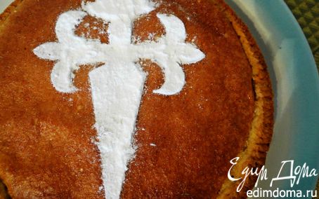 Рецепт Сантьяго - галисийский средневековый пирог с миндалем (Tarta de Santiago)