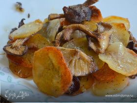 Картофельный галетте с грибами (Potato Galette with Mushrooms)