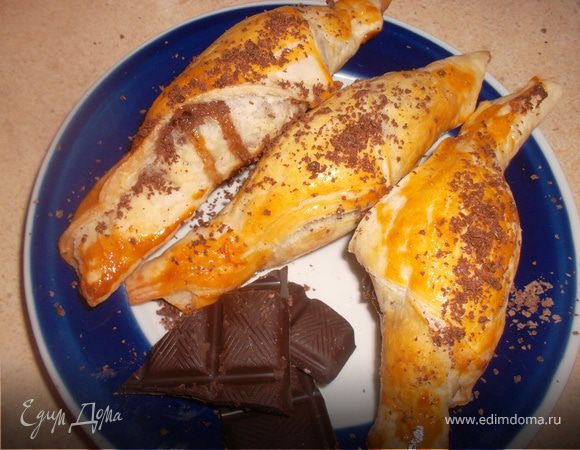 Фруктово-ореховые рогалики с шоколадом "Для сладкоежки" ("Школьная ссобойка")