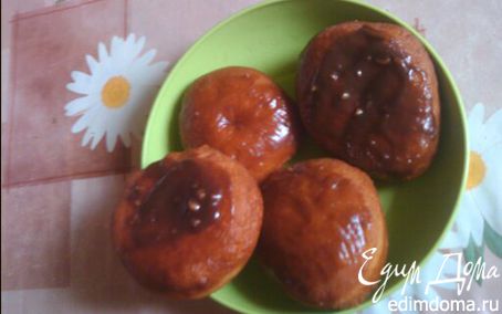 Рецепт Пончики с шоколадной глазурью в хлебопечке