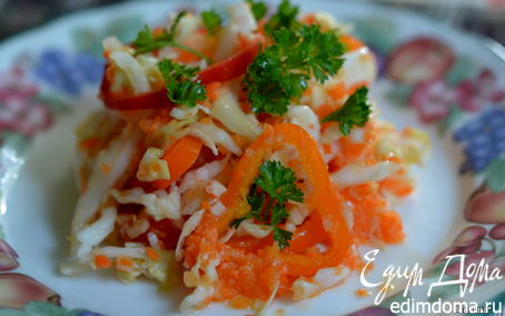 Рецепт Слоппи капустный салат с соусом