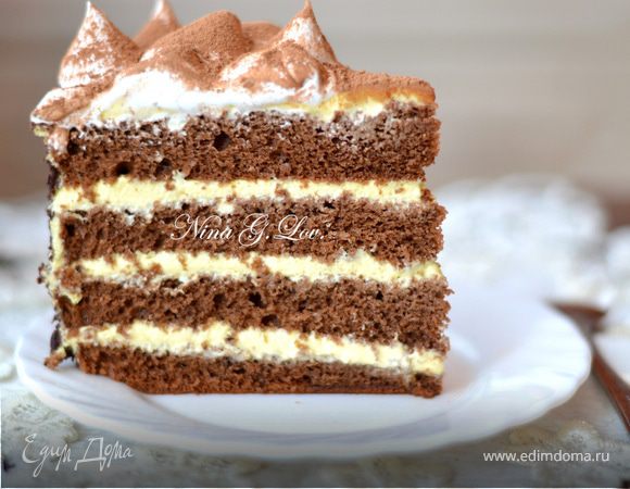 Бисквитный торт «Тирамису» — рецепт с фото пошагово