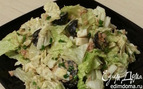 Рецепт Салат из тунца и пекинской капусты