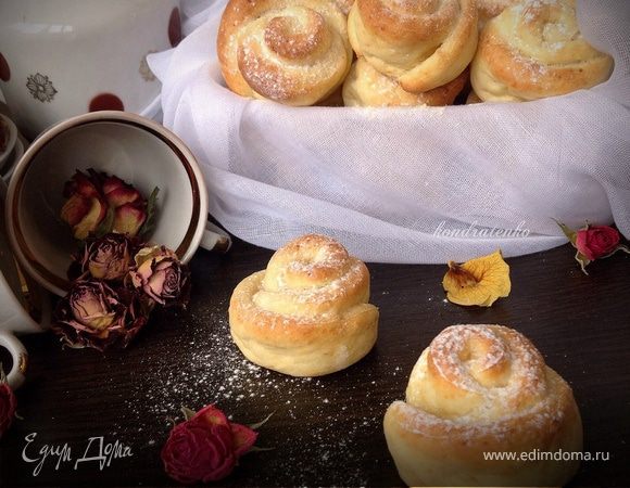 Творожное печенье-розочки с безе — рецепт с фото пошагово
