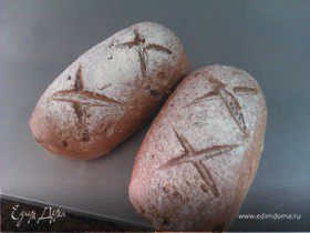 Ржано-Пшеничный хлеб с Орехом
