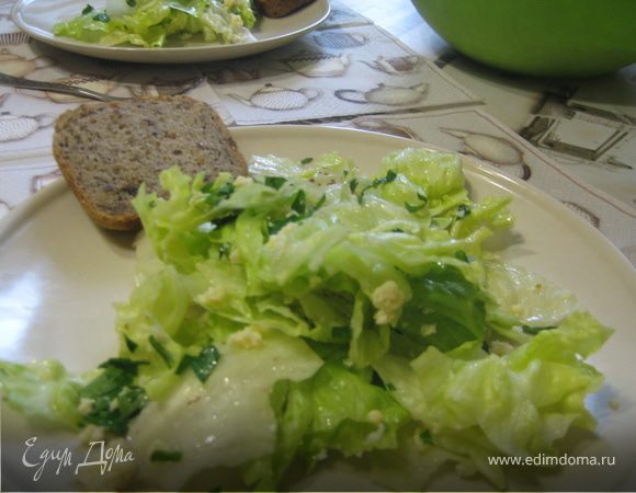 Французский зеленый салат Мимоза (от Джулии Чайлд)