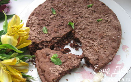 Рецепт Пирог «Трех чашек», или шоколадная сбризолона (Sbrisolona al cioccolato)