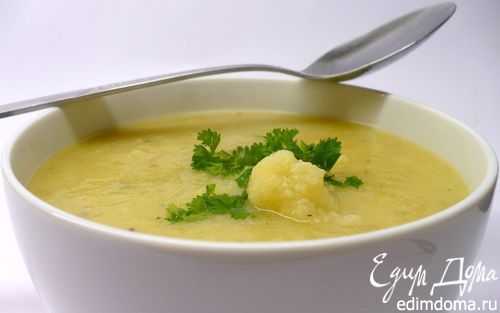 Рецепт Зимний суп из цветной капусты с картофелем и морковью