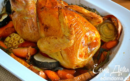 Рецепт Воскресное жаркое из цыпленка (Perfect Roast Chicken)