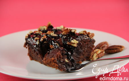 Рецепт Шоколадный пирог с кока-колой, маршмеллоу и орехами пекан