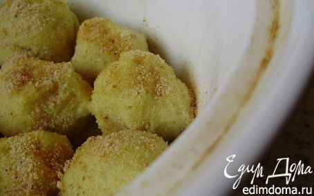 Рецепт Картофельные галушки с маслом и сухарями