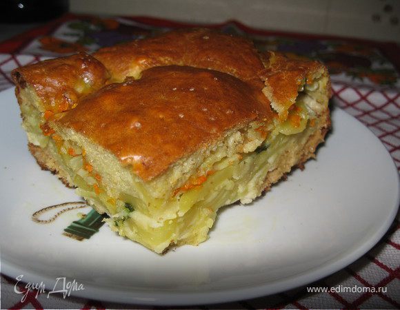 Простой мясной пирог с картошкой - пошаговый рецепт с фото на manikyrsha.ru