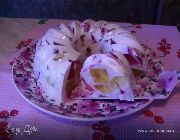 Желатиновый десерт с молоком – пошаговый рецепт приготовления с фото