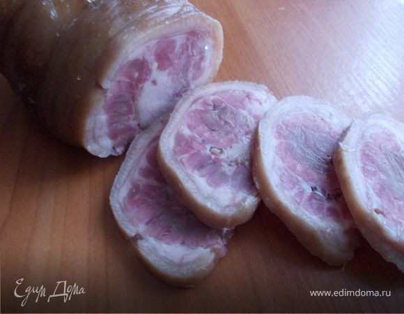 Ветчина из свиной рульки, пошаговый рецепт на ккал, фото, ингредиенты - Натали М