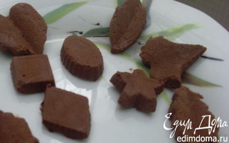 Рецепт Замороженные шоколадные конфеты без сахара