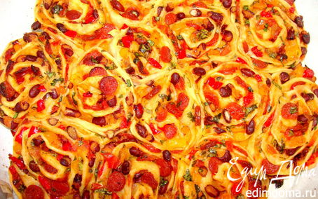 Рецепт Острая пицца "Жгучие розы"