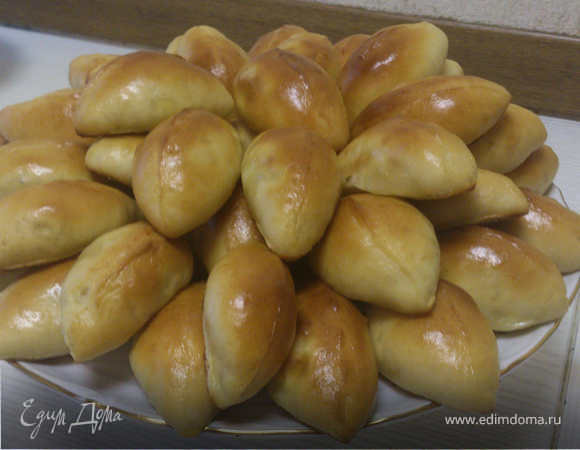 Пирожки с капустой (тесто из хлебопечки), пошаговый рецепт на ккал, фото, ингредиенты - SONY