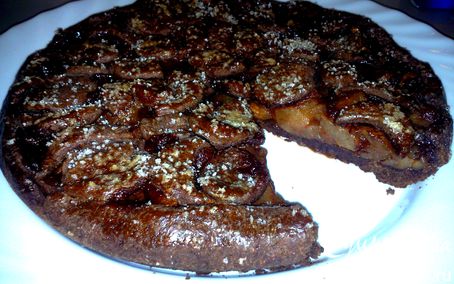 Рецепт Шоколадный пирог с яблоками