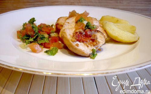 Рецепт Финиковые куриные грудки с томатами и сельдереем