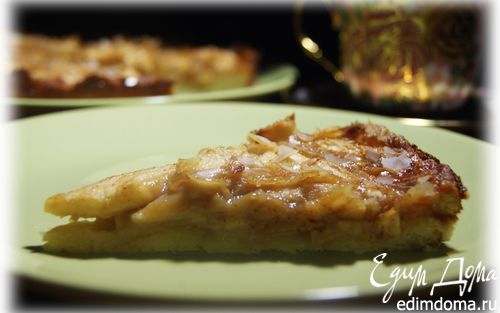 Рецепт Яблочный пирог с медово-лимонной заливкой