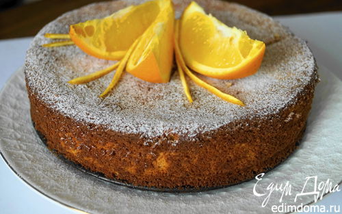 Рецепт Апельсиново-миндальный пирог без муки
