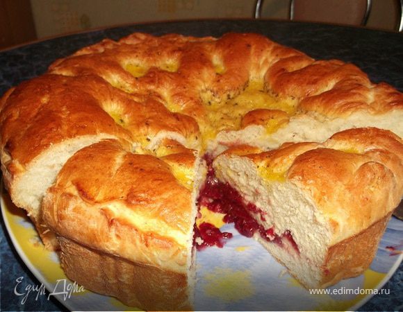 Песочный пирог с яблоками и малиновым вареньем - рецепт с фотографиями - Patee. Рецепты