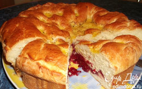 Рецепт Бабушкин пирог с малиновым джемом
