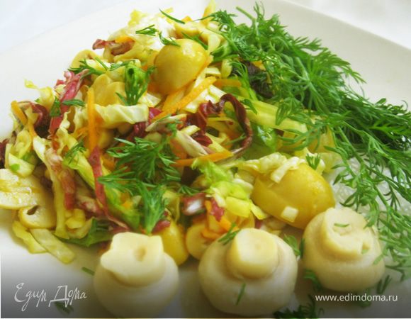 2. Диетический салат с креветками и авокадо