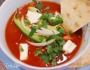 Острый фасолевый суп по-мексикански